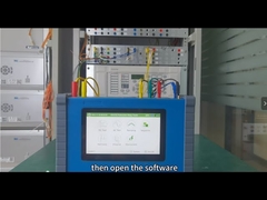 Teste de distância do conjunto de ensaio do relé de proteção KFA310