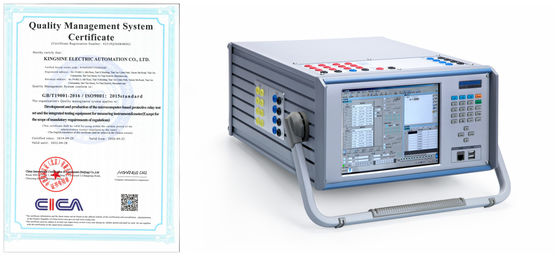 Sistema de teste KINGSINE K2030i do relé do tela táctil de IEC61850 TFT LCD