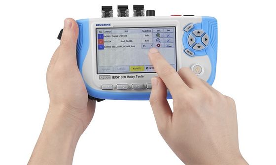 O teste Handheld do relé de Digitas KF932 IEC61850 ajustou-se com monitor do tempo real